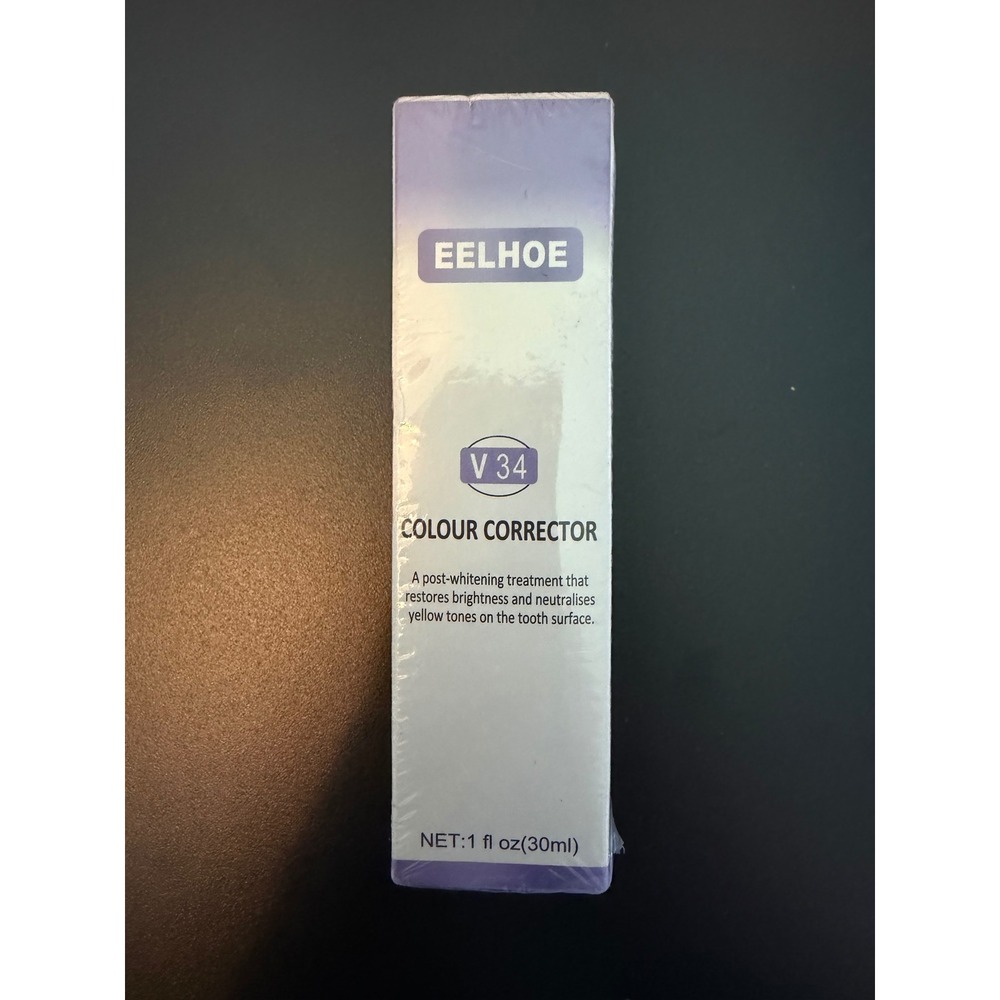 EELHOE V34‎ Colour Corrector Teeth Whitening Treatment Purple 1 fl oz 30ml NEW